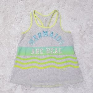 Justice Girls Mermaids are Real Racerback Tank Top